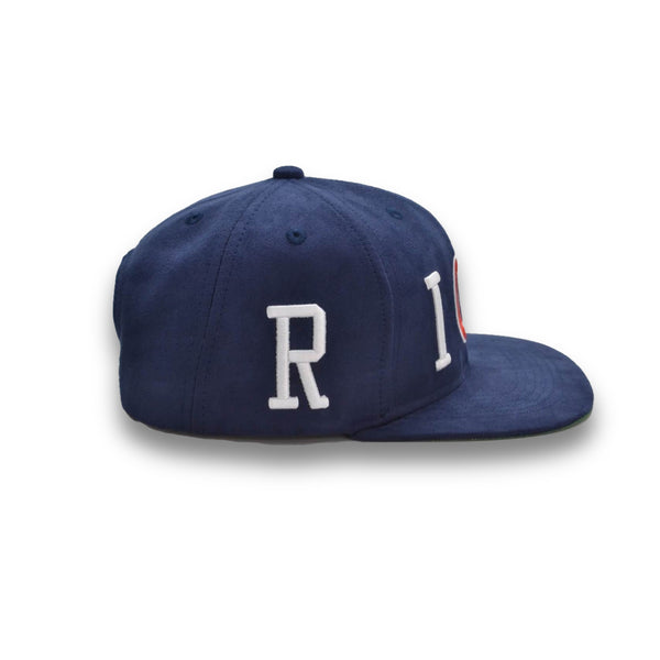 Bold Riche Threads Suede Snapback (Navy) - Riche Threads Clothing 