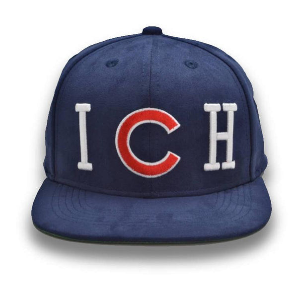 Bold Riche Threads Suede Snapback (Navy) - Riche Threads Clothing 